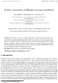 Cover page: A row analogue of Hecke column insertion