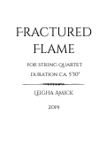 Cover page: Fractured Flame