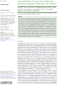Cover page: Cross-infectivity of honey and bumble bee-associated parasites across three bee families.