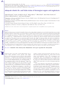 Cover page: Adequate vitamin B12 and folate status of Norwegian vegans and vegetarians