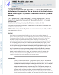 Cover page: Biobehavioral composite of social aspects of anxiety in young adults with fragile X syndrome contrasted to autism spectrum disorder.