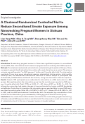 Cover page: A Clustered Randomized Controlled Trial to Reduce Secondhand Smoke Exposure Among Nonsmoking Pregnant Women in Sichuan Province, China