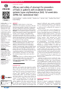 Cover page: Efficacy and safety of atacicept for prevention of flares in patients with moderate-to-severe systemic lupus erythematosus (SLE): 52-week data (APRIL-SLE randomised trial)