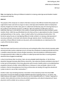 Cover page: Investigating the efficacy of different models for increasing underrepresented medical student and physician diversity.