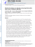 Cover page: Mental and substance use disorders among legal intervention injury cases in California, 2005–2014