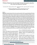 Cover page: Piloting a Diagnostic Foot and Ankle Fracture Sonographic Algorithm with Rural and Adolescent Patients.