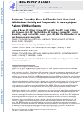 Cover page: Pretrauma Center Red Blood Cell Transfusion Is Associated With Reduced Mortality and Coagulopathy in Severely Injured Patients With Blunt Trauma