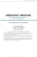 Cover page of <strong>EMERGENCY MEDICINE&nbsp;</strong>High-Yield Triage Study Guide v1.0