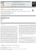 Cover page: Afatinib use in recurrent epithelial ovarian carcinoma.