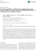 Cover page: The Safety and Efficacy of Endoscopic Combined Intrarenal Surgery (ECIRS) versus Percutaneous Nephrolithotomy (PCNL): A Systematic Review and Meta-Analysis