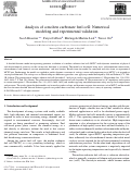 Cover page: Analysis of a molten carbonate fuel cell: Numerical modeling and experimental validation