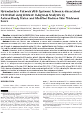 Cover page: Nintedanib in Patients With Systemic Sclerosis-Associated Interstitial Lung Disease: Subgroup Analyses by Autoantibody Status and Modified Rodnan Skin Thickness Score.