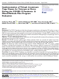 Cover page: Implementation of Virtual, Livestream Yoga Classes for Veterans at Home During the COVID-19 Pandemic: A Mixed-Methods Pilot Program Evaluation.