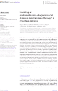 Cover page of Looking at endometriosis–diagnosis and disease mechanisms through a mechanical lens