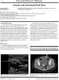 Cover page: Female with Abdominal Mass