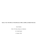 Cover page of Safety or Fear: The Effects of School Resource Officers (SROs) on Student Outcomes