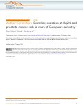 Cover page: Author Correction: Germline variation at 8q24 and prostate cancer risk in men of European ancestry