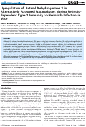 Cover page: Upregulation of retinal dehydrogenase 2 in alternatively activated macrophages during retinoid-dependent type-2 immunity to helminth infection in mice.