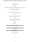 Cover page: Fingerprinting SoC FPGA via Measuring Communication Link