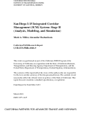 Cover page: San Diego I-15 Integrated Corridor Management (ICM) System: Stage II (Analysis, Modeling, and Simulation)