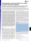 Cover page: Next-generation sequencing identifies rare variants associated with Noonan syndrome