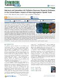 Cover page: National and Intraurban Air Pollution Exposure Disparity Estimates in the United States: Impact of Data-Aggregation Spatial Scale