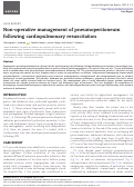 Cover page: Non-operative management of pneumoperitoneum following cardiopulmonary resuscitation