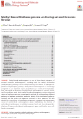 Cover page: Methyl-Based Methanogenesis: an Ecological and Genomic Review