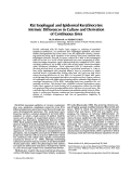 Cover page: Rat esophageal and epidermal keratinocytes: Intrinsic differences in culture and derivation of continuous lines