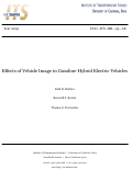 Cover page: Effects of Vehicle Image in Gasoline-Hybrid Electric Vehicles