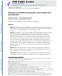 Cover page: Subjective Social Status and Allostatic Load in Mothers 1 Year After Birth