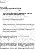 Cover page: The Confluence of Stereotactic Ablative Radiotherapy and Tumor Immunology