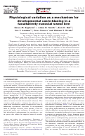 Cover page: Support for maternal manipulation of developmental nutrition in a facultatively eusocial bee, Megalopta genalis (Halictidae)