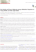 Cover page: Diet Quality and Visceral Adiposity among a Multiethnic Population of Young, Middle, and Older Aged Adults