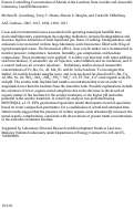 Cover page: Factors controlling concentrations of metals in the leachate from aerobic and anaerobic laboratory landfill bioreactors