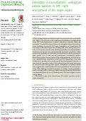 Cover page: Heterotaxy in Caenorhabditis: widespread natural variation in left-right arrangement of the major organs.