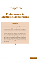 Cover page: Performance in multiple skill domains