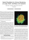 Cover page: Hybrid Parallelism for Volume Rendering on Large, Multi- and Many-core Systems