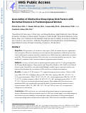 Cover page: Association of obstructive sleep apnea risk factors with nocturnal enuresis in postmenopausal women