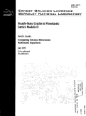 Cover page: Steady-state cracks in viscoelastic lattice models II.