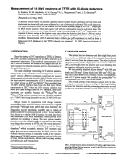 Cover page: Measurement of 14 MeV neutrons at TFTR with Si-diode detectors