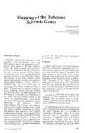 Cover page: Mapping of the tuberous sclerosis genes.