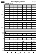 Cover page: Orchestral Equations