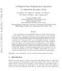 Cover page: A weighted state redistribution algorithm for embedded boundary grids