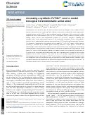 Cover page: Accessing a synthetic FeIIIMnIV core to model biological heterobimetallic active sites.