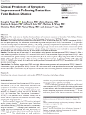 Cover page: Clinical Predictors of Symptom Improvement Following Eustachian Tube Balloon Dilation.