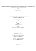 Cover page: Exposure to manganese, fetal growth, and neurodevelopment in children living in agricultural communities in Costa Rica and California