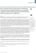 Cover page: The clinical utility of three frailty measures in identifying HIV-associated neurocognitive disorders: a cross-sectional comparison of the Fried Phenotype, Rockwood Frailty Index, and Veterans Aging Cohort Study Index