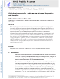 Cover page: Clinical epigenomics for cardiovascular disease: Diagnostics and therapies