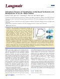 Cover page: Adsorption Energies of Poly(ethylene oxide)-Based Surfactants and Nanoparticles on an Air–Water Surface